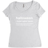 Halloween Definition T-Shirt Funny Halloween Gift Women's Triblend Scoop T-shirt