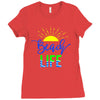 beach life Ladies Fitted T-Shirt