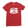 dj scratch men's Ladies Fitted T-Shirt