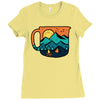 coffee and adventure Ladies Fitted T-Shirt