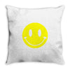 smiley face mens Throw Pillow
