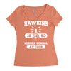 hawking av club middle school Women's Triblend Scoop T-shirt
