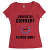 sarcastic comment loading Women's Triblend Scoop T-shirt