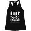 i have two titles aunt and dogmom and i rock them both Racerback Tank