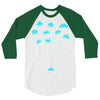 space invaders 3/4 Sleeve Shirt