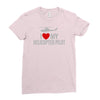 i' love my helicopter pilot Ladies Fitted T-Shirt