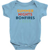 Summer Night Bonfires Beer Baby Bodysuit