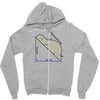 hypotenuse math humor Zipper Hoodie
