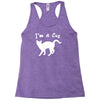 i am a cat lover Racerback Tank