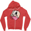 cute lop eared rabbit Zipper Hoodie