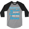 Grandpop Was Created because Grankids Need Real Heroes 3/4 Sleeve Shirt
