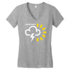 weather forecast symbol Women's V-Neck T-Shirt