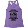 Super Cool Papaw Of A Freaking Awesome Grandson Racerback Tank