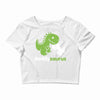 daddysaurus dinosaur dino Crop Top