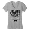 fathers day gift Women's V-Neck T-Shirt