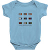 WE DON'T BELIEVE WHAT'S ON TV Baby Onesie
