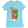 michelangelo's pizza Ladies Fitted T-Shirt