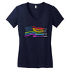 lightsaber rainbow Women's V-Neck T-Shirt