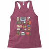 vintage electronic retro technology Racerback Tank