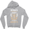 Kings Are Born In August But The Real Kings Are Born On August 2 Zipper Hoodie