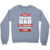 proud dad son Crewneck Sweatshirt