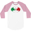 bat man mexican flag mexico logo 3/4 Sleeve Shirt