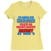 push me around granny Ladies Fitted T-Shirt