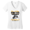 I'm A Nice Biker Grandpa So If I'm An Asshole To You You Need To Ask Y Women's V-Neck T-Shirt