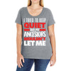 i tried to keep quiet but my ancestors Ladies Curvy T-Shirt
