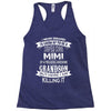 Super Cool Mimi Of A Freaking Awesome Grandson Racerback Tank