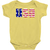 american freedom flag Baby Onesie