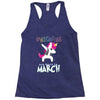 Unicorns are Born in March Dabbing Racerback Tank