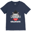 [granma name]proud grandma graduate 2018. V-Neck Tee