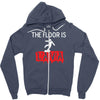 the floor is lava Zipper Hoodie