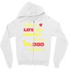 mans best friend Zipper Hoodie
