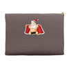 funny flashing naked nude christmas santa claus Accessory Pouches