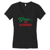 grace the blesssingg!! Women's V-Neck T-Shirt