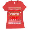 Santa Only Comes Once A Year Popie Is Always Here To Cheer Ladies Fitted T-Shirt