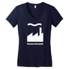 factory records Women's V-Neck T-Shirt