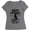 Best Friend Great Dane Women's Triblend Scoop T-shirt