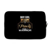 may girl is a perfect combination of princess and warrior Laptop sleeve