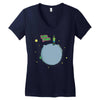 little fresh prince Women's V-Neck T-Shirt