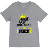 Kings Are Born In July V-Neck Tee