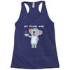 my puns are Racerback Tank