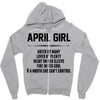 April Girl Hated By Many Zipper Hoodie