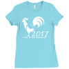 new year of the roosters 2017 Ladies Fitted T-Shirt