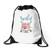 Wild One Drawstring Bags
