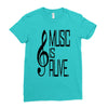 music lover Ladies Fitted T-Shirt