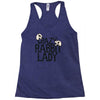 crazy rabbit lady Racerback Tank