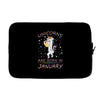Unicorns are born in January Laptop sleeve